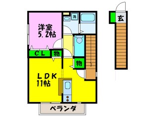 シンプルライフＣ棟の物件間取画像